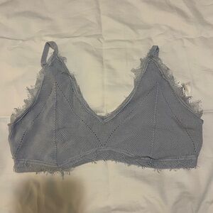 Zara blue crop top size large